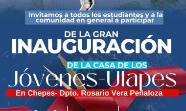 Ulapes contará con su espacio en Chepes: inauguran la Casa de los Jóvenes