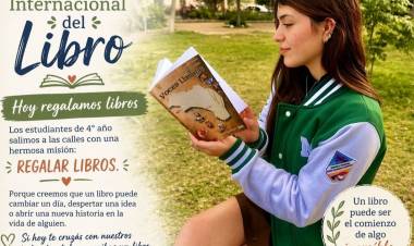 Chepes: alumnos de la Escuela Normal regalarán libros en la Plaza de los Jóvenes