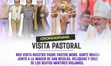 Visita pastoral de Monseñor Dante Braida a la comunidad de Chepes