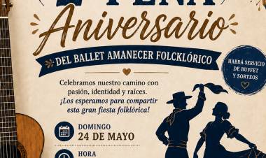 Esperado: El Ballet Amanecer Folclórico celebra su 2° Peña Aniversario con música, danza y tradición