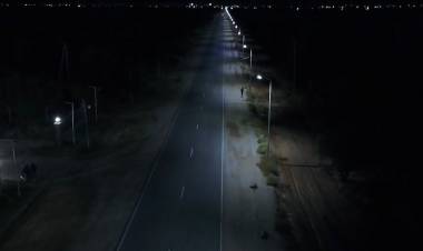 Inauguraron nueva iluminación LED en el Camino del Peregrino