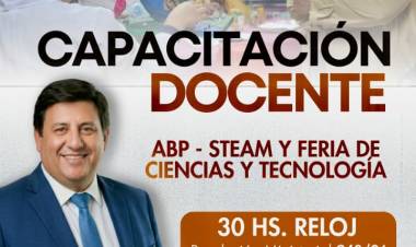 Capacitación para docentes sobre ABP, STEAM y Feria de Ciencias y Tecnología