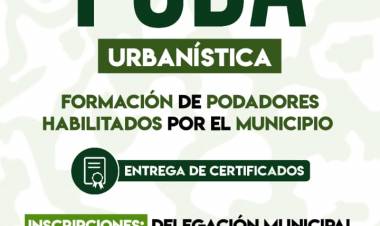 Villa Casana será sede de un taller de poda urbanística con certificación oficial