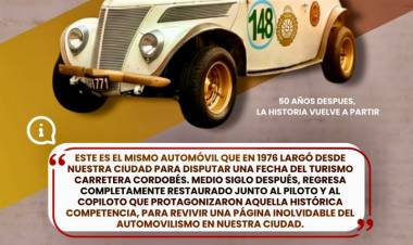 Chepes revive una página inolvidable del automovilismo