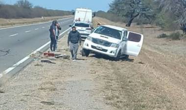 Un menor fue trasladado al hospital tras un vuelco en Ruta 38