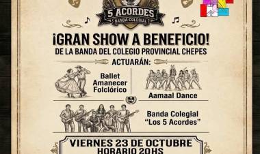 La música une fuerzas: la banda del Colegio Provincial de Chepes realizará un show solidario para recuperar sus instrumentos