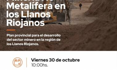 La Rioja presentará en Olta un plan para impulsar la minería no metalífera en los Llanos