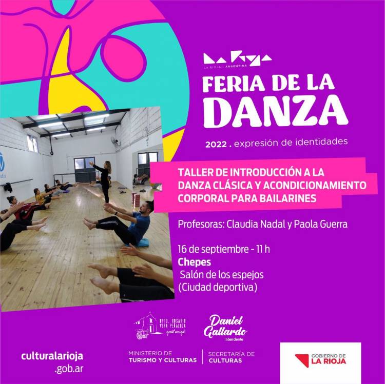 Taller de introducción a la danza clásica y acondicionamiento corporal para bailarines.