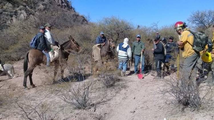 Chepes: Se registraron incendios en sierras Villa Casana.