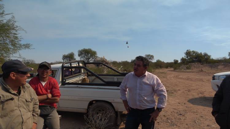 Intendente Departamental: visitó parajes Primera Agua, Los Chañaritos y Agua del Leon.