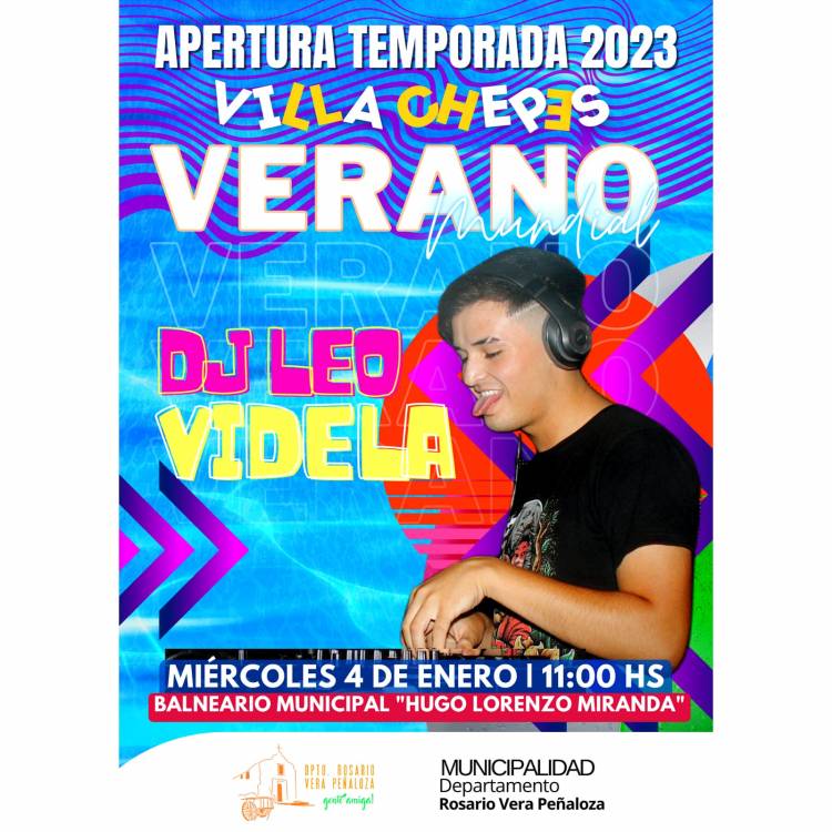 Verano Mundial 2023: Apertura temporada de verano con dj’s, banda en vivo, premios sorpresa y dinero en efectivo.