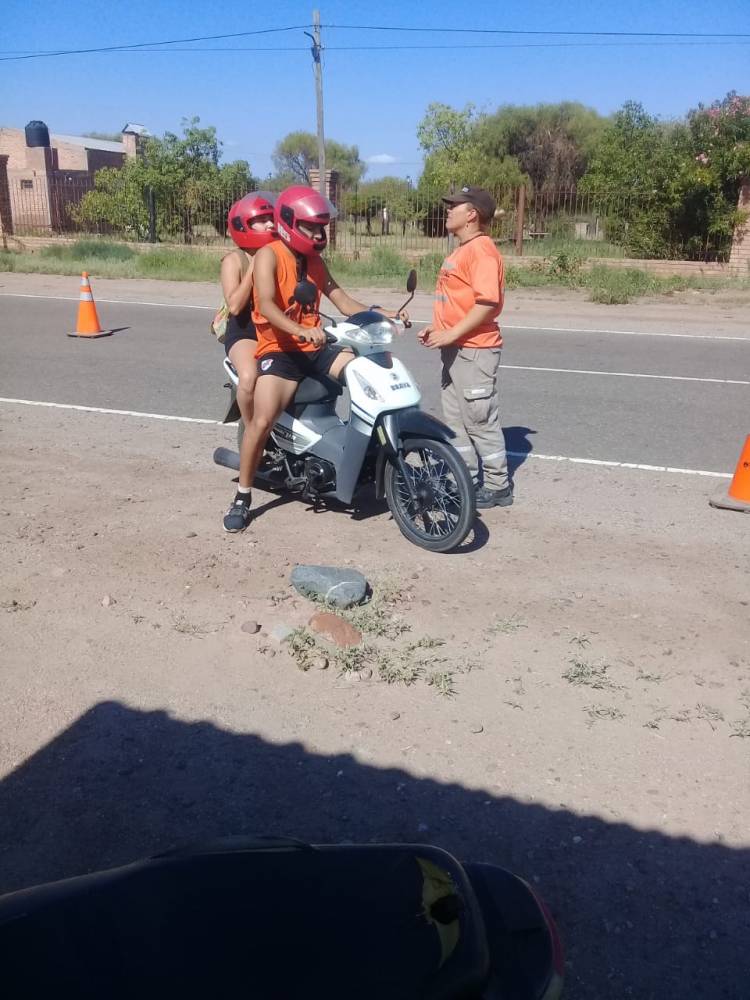 Chepes: Inspectores de transito realizan operativos y controles de prevención vehicular.