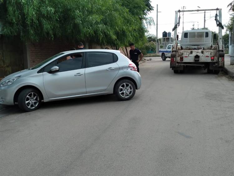 Chepes: Accidente de tránsito solo con daños materiales.