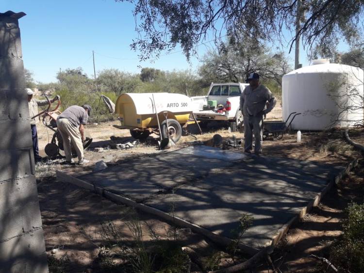 Pozo San Carlos: Reparacion de acueducto Villa Maria - Santa Cruz - La Jarilla.