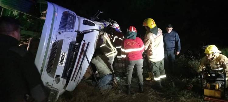 Olta: Siniestro vial a la altura del dique El Cisco por Ruta Nacional N° 79