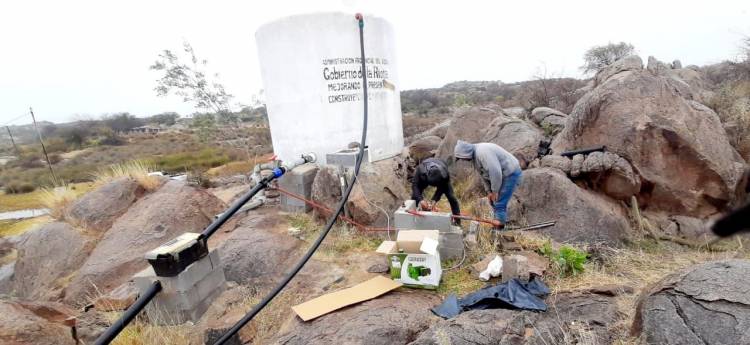 Chelcos: Gobierno Municipal realiza recambio de electrobomba que abastece la zona