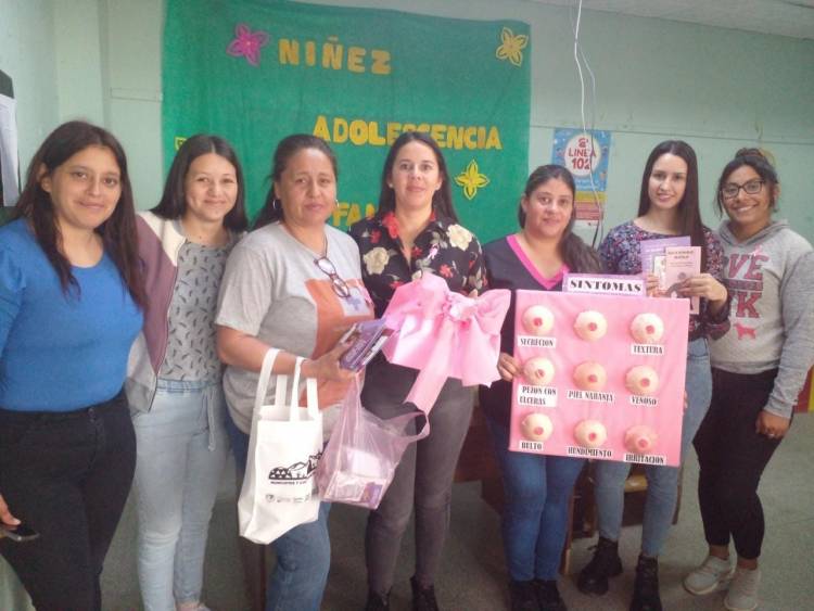 Chepes: jornada de vacunación y prevención del cáncer de mama a Personal Municipal