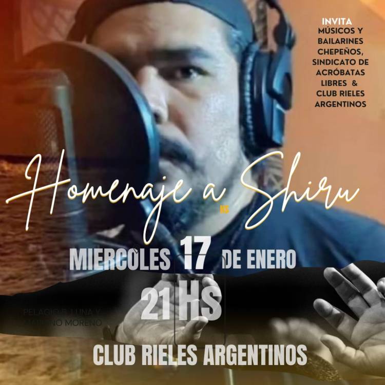 Chepes: realizarán un homenaje a Shiro Bruna en el Club Rieles Argentinos