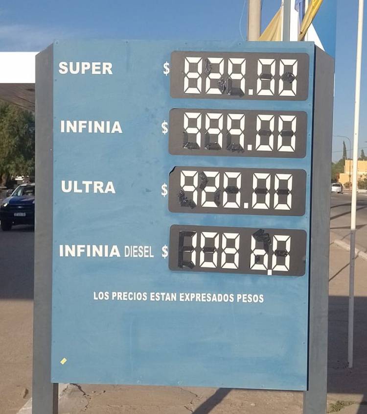 Subieron otra vez los combustibles: estos los precios en la capital riojana