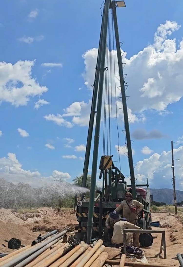 La construcción de la nueva perforación de Chepes alcanzo un 90 por ciento de avance