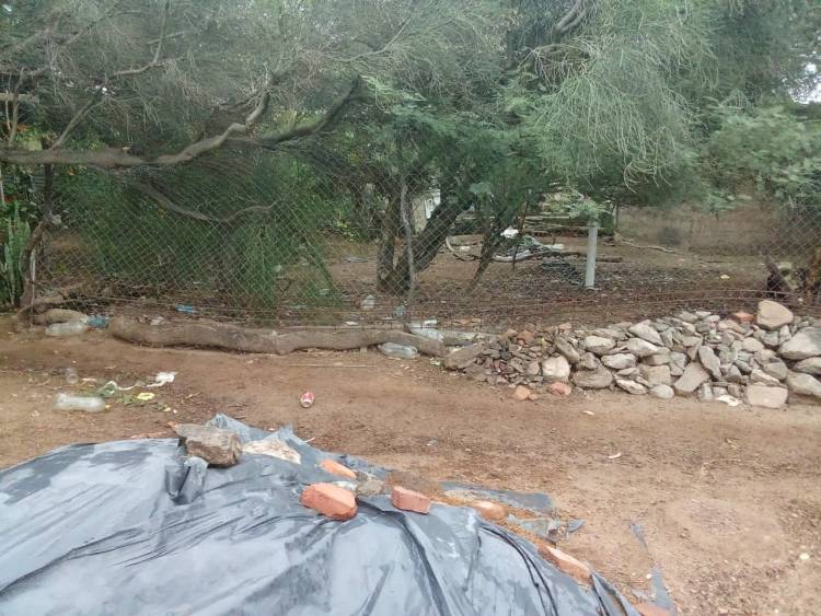 Denuncian el robo de columnas de hierro en un terreno de Ulapes