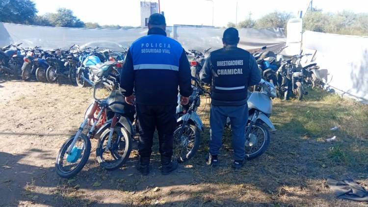 Chamical: detectan seis motos con adulteraciones en un operativo de control