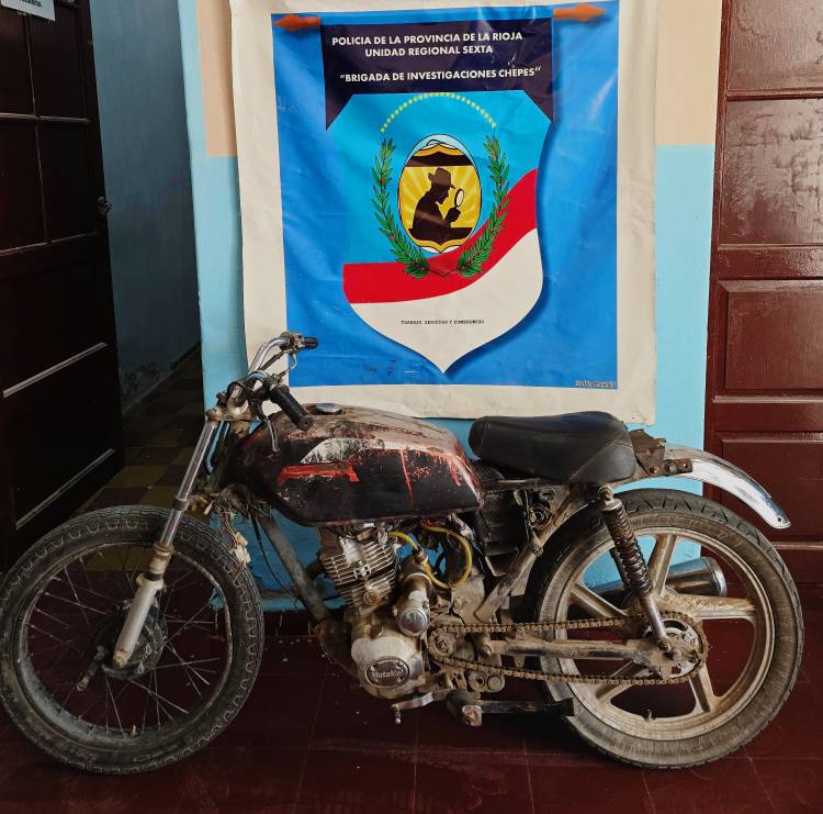 Robaron una moto en Chepes y fue recuperada al día siguiente