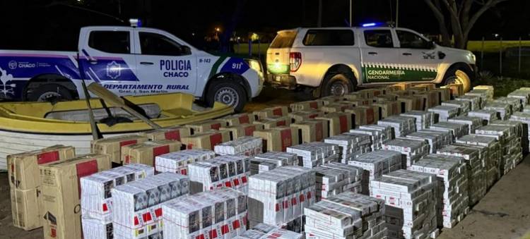Secuestran cerca de 67 mil atados de cigarrillos de contrabando en Chaco y Misiones