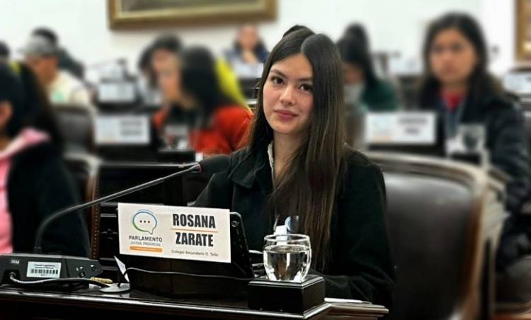 Alumna de chepes presente en el Parlamento Juvenil Provincial