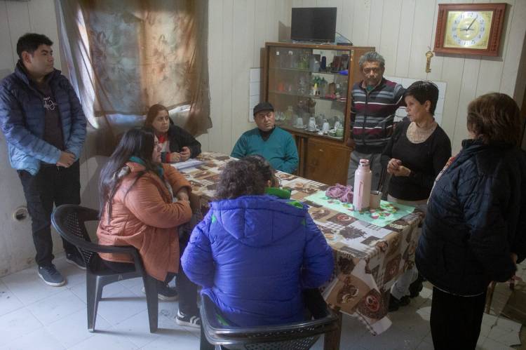 Visita a familias de diferentes localidades del departamento