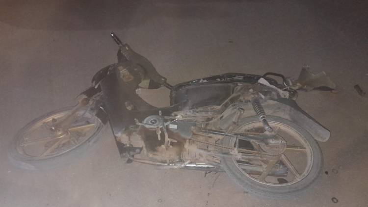 Choque entre una camioneta y una motocicleta dejó un joven hospitalizado en Chepes