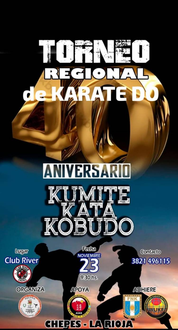 Chepes será sede del Torneo Regional de Karate Do y Kobudo