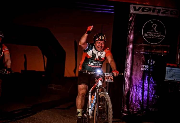 Juan Carlos Cuello representó a Chepes en el Desafío Valle de la Luna