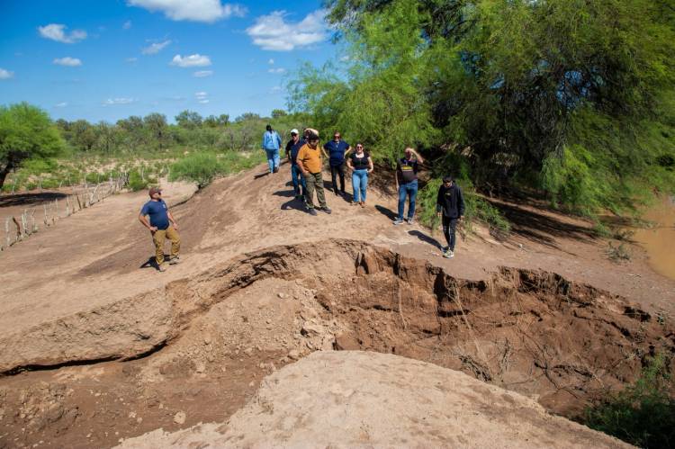 Chepes: autoridades realizaron un nuevo recorrido por zonas afectadas tras el temporal