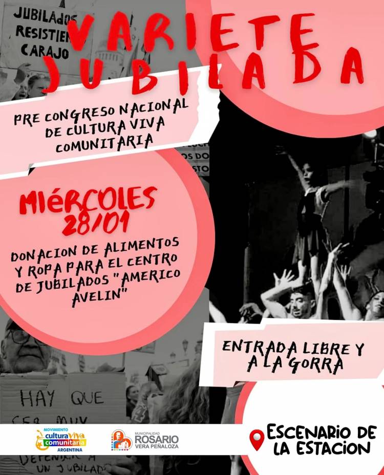 Este miércoles se realizará la varieté jubilada en el Escenario de la Estación