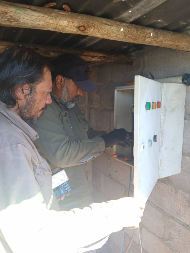 Instalación de nueva bomba de empuje en Santa Cruz