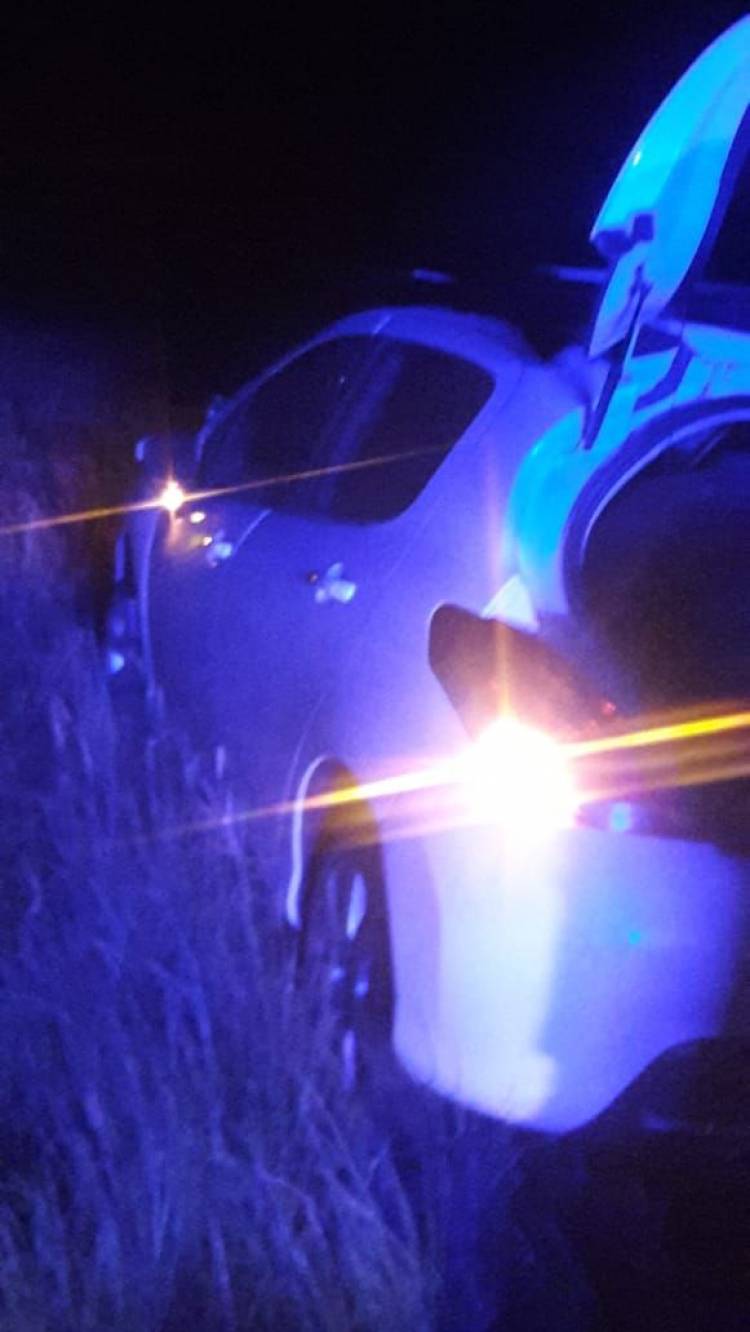 Automovilista salió de la cinta asfáltica tras reventar un neumático en Ruta 38