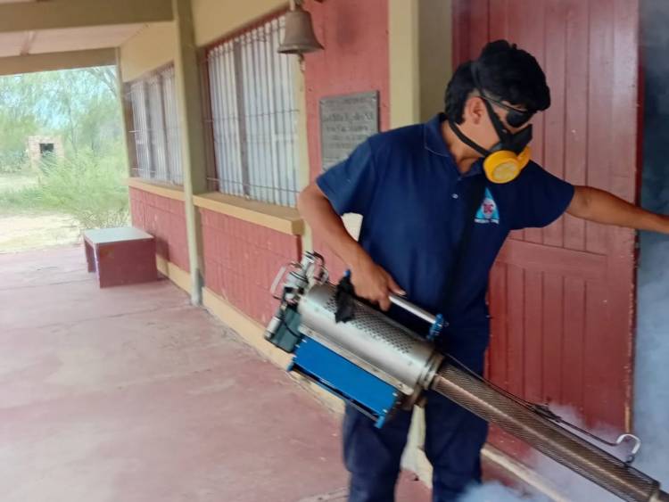 Chepes: Fumigaciones en escuelas del departamento
