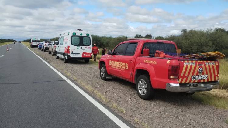 Un automóvil volcó sobre Ruta 38 cerca de Talamuyuna