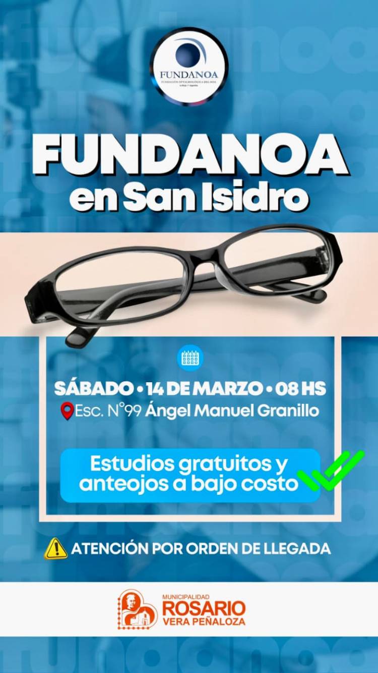 San Isidro recibirá un nuevo operativo oftalmológico de Fundanoa