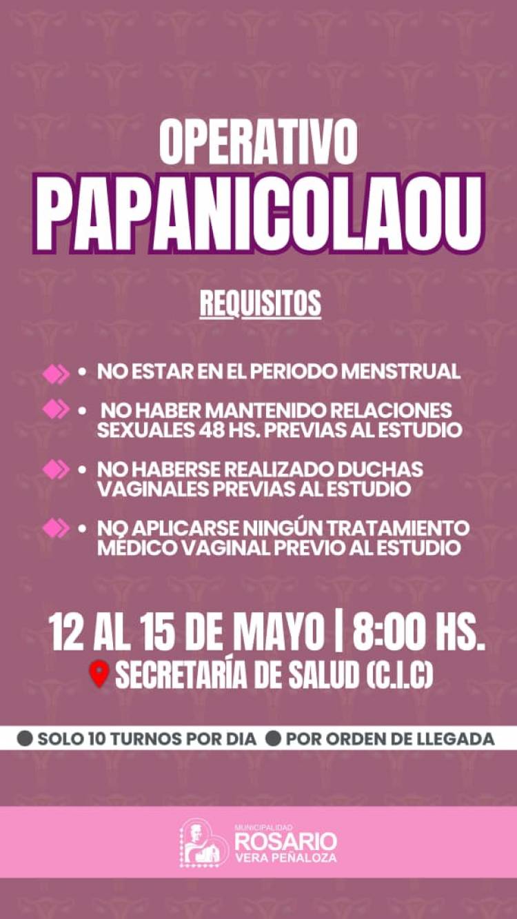 Continúa el operativo de Papanicolaou en la Secretaría de Salud