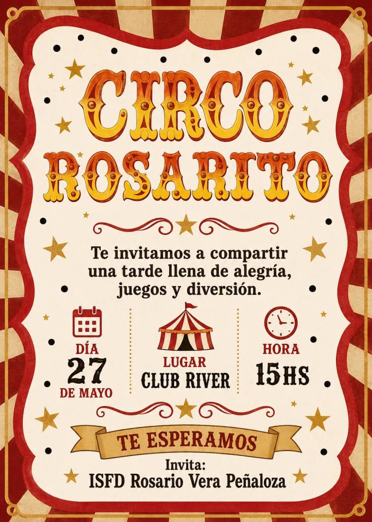 El “Circo Rosarito” vuelve a escena y celebrará su 11° edición en Chepes