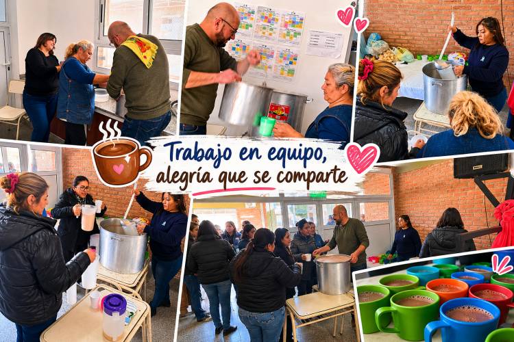 Un gesto que deja huellas: profesores de taller organizaron una chocolatada para celebrar el Día de La Rioja en la E.P.E.T. Nº1
