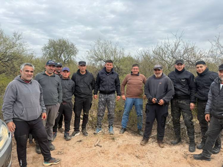 Hallaron sano y salvo al hombre que era intensamente buscado en zona rural del Dpto Juan Facundo Quiroga