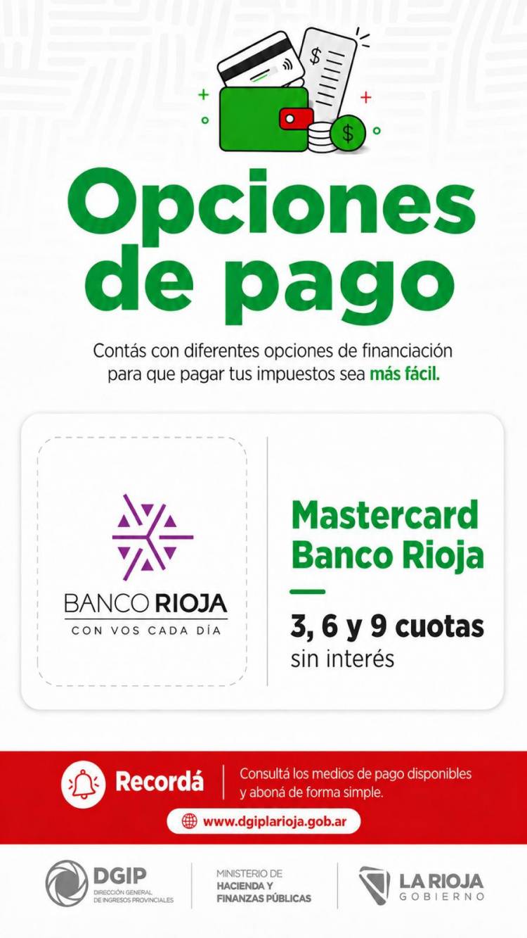 Contribuyentes de la DGIP pueden pagar impuestos con tarjeta Mastercard BR hasta en 9 cuotas sin interés