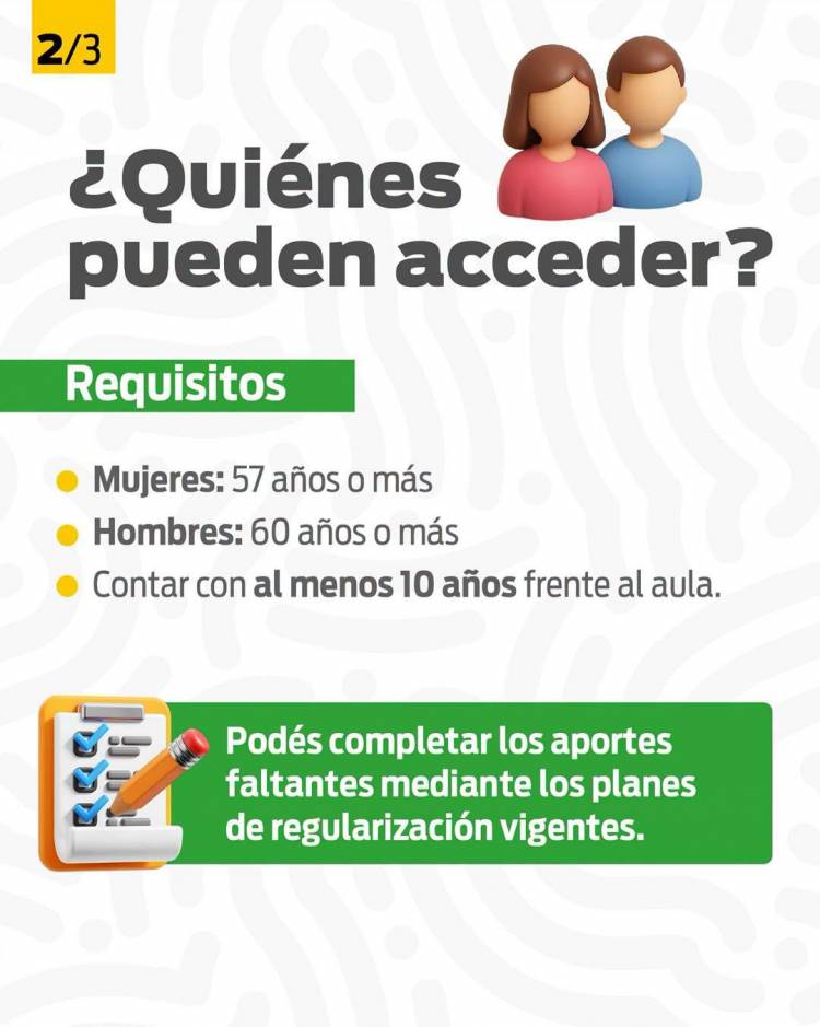 La Rioja implementó un plan para que docentes completen aportes y accedan a la jubilación