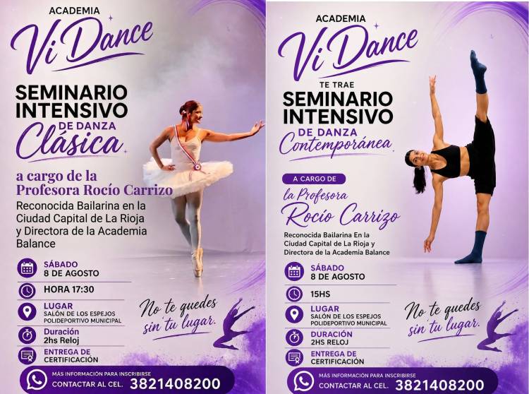 ViDance inicia un ciclo de seminarios con capacitaciones en danza clásica y contemporánea