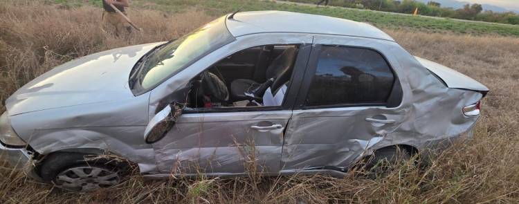 Patquía: un hombre volcó con su automóvil en la Ruta 38 y resultó ileso