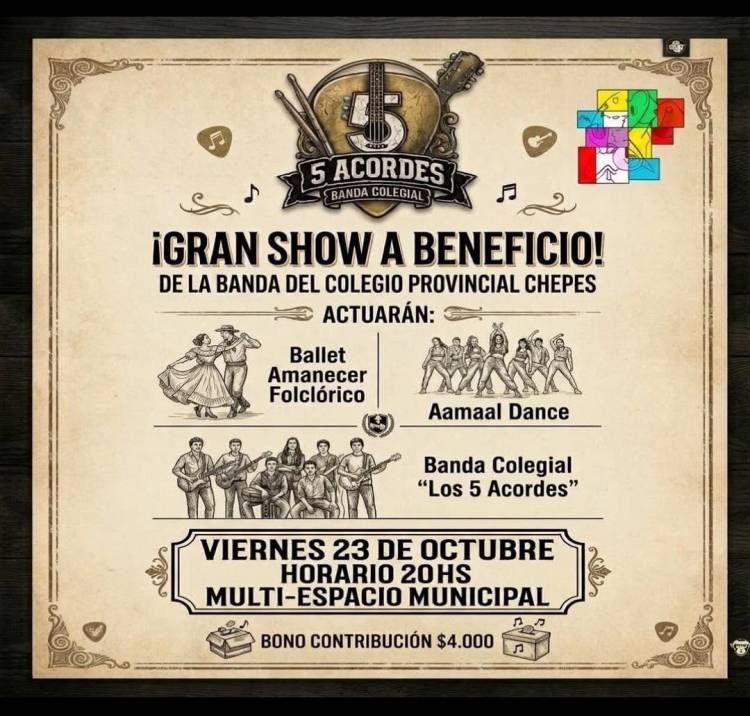 La música une fuerzas: la banda del Colegio Provincial de Chepes realizará un show solidario para recuperar sus instrumentos